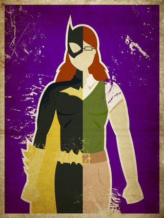 Illustration for article titled Minimalist superhero posters bisect Batgirl and Spider-Man into their alter egos